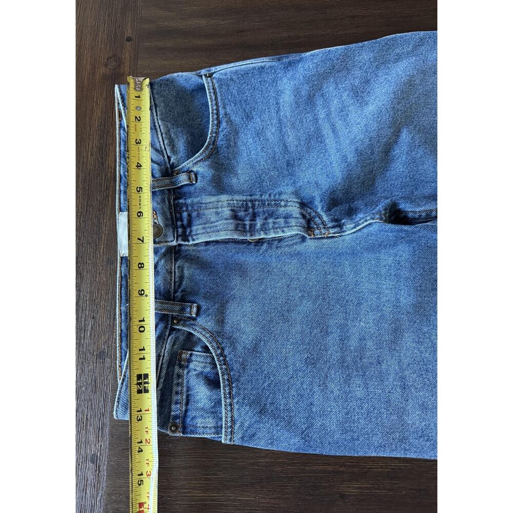Sezane Jeans Womens 26 Blue High Rise Straight Button Fly Medium Wash Denim - Picture 10 of 12